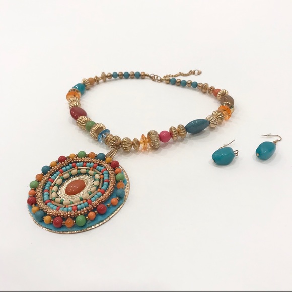 Colorful Bead Jewelry Set - Picture 3 of 4